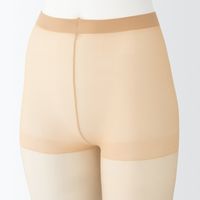 【レディース】無印良品 婦人 ソフトタイプ １７デニール ストッキング（３足組） 婦人ＸＬ クリアベージュ 良品計画