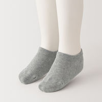 無印良品 キッズ 足なり直角 スニーカーイン（３足組） キッズ１５～１９ｃｍ ブルー・ネイビー・グレー 良品計画