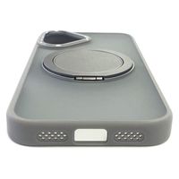 エアージェイ iphone16用 Magsafe対応スタンドリング付背面ケース SL AC-P24-MRS GY 1個（直送品）