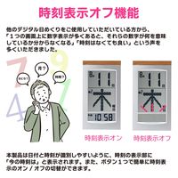 アデッソ メガ曜日日めくり電波時計 HM-704 1台（直送品）