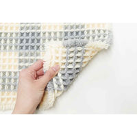 オカトー バスマット ワッフル 40×60cm Ag+抗菌ワッフルバスマット グレー 437459 1個（直送品）