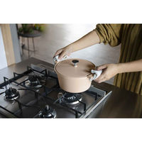 シービージャパン 両手鍋 20cm IH対応 copan 軽量無水調理鍋 ベージュ 452365 1個（直送品）