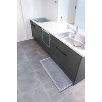 オカトー キッチンマット khastan インテリアマット 45×120cm グレー 464737 1個（直送品）