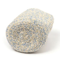 コットンカラー編み ポットS ブルー studio CLIP