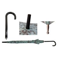 共栄工業 婦人用 ワンタッチジャンプ傘 58cm 耐風 アラベスク柄3色 6本入 カラーアソート 20221 1箱（直送品）