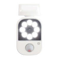 大進 充電 センサーライト アラーム 屋外 LED 防雨 DLC-2T100AR 1セット（1台×2）（直送品）