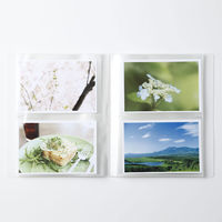 無印良品 ポリプロピレンフォト ハガキホルダー ２段 ５６ポケット ２Ｌ対応 両面タイプ 1セット（1個×2） 良品計画