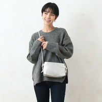 センバドー 合皮シンプル あおりポケットショルダー GY 622-0882 1個（直送品）