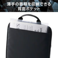 エレコム パソコンケース 13.3インチ ハンドル付 縦型 衝撃吸収 スリム 黒 ZSBーIBTHVL13BK 1個