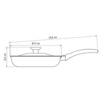 TRAMONTINA 蓋付きフライパン 16cm 20188/016 1本（直送品）