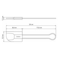 TRAMONTINA モルデ スパチュラ 中 ワイヤーハンドル 26cm 25816/161 1本（直送品）