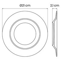 TRAMONTINA オリバ デザートプレート 21cm 96580/001 1枚（直送品）