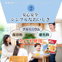 国産米粉使用 ホットケーキミックス 4枚分 200g  10袋 森永製菓 製菓材 パンケーキミックス