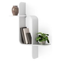 アントレックス Umbra モンタージュ シェルフ 幅640×奥行160×高さ480mm ホワイト 21017571660 1個（直送品）