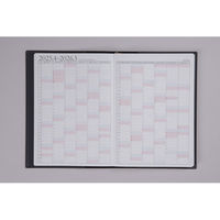 高橋書店 【2025年4月版】デスクダイアリーカジュアル1 A5 片側1週間+ノート月曜始 黒 961 1冊（直送品）