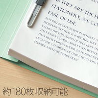 プラス フラットファイル 樹脂とじ具 A4タテ ブルー 78595 1パック (10冊入)