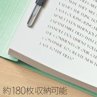 プラス フラットファイル 樹脂とじ具 A3ヨコ ブルー 78325 1パック (3冊入)