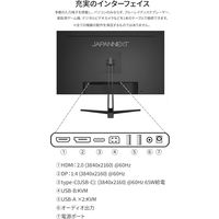 JAPANNEXT 28インチ ワイド 4K液晶ディスプレイ(IPS/DPx2/HDMIx2) JN-IPS28U 1台