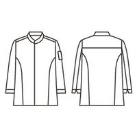 住商モンブラン コックコート 兼用 長袖 グレー L 6-1036 1枚（直送品）