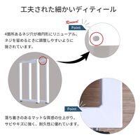 エイ・アイ・エス 金属角枠脚 幅430×奥行50×高さ695mm ホワイト TBK-D43WH 1セット(2本入)（直送品）