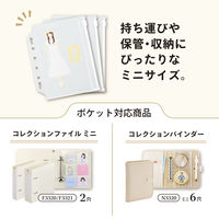 リヒトラブ リヒト myfa 推し活 ファイル アクスタ PVC製 コレクションポケット ミニ <PVC>ファスナー付 N3355 1組（直送品）