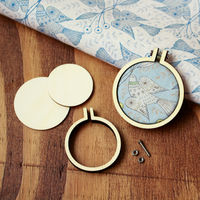 日本紐釦貿易 日本紐釦貿易(Nippon Chuko)NBK ミニチュア刺繍枠 5個セット KE1450-5 1セット(2袋)（直送品）