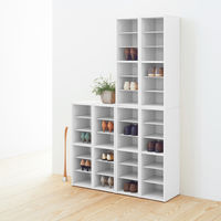 アール・エフ・ヤマカワ モジュラーシューズラックII ホワイト RFSR-LWH2 1台