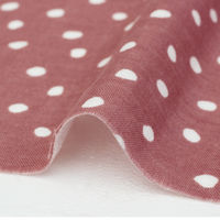 日本紐釦貿易(Nippon Chuko) ドット ランダム Wガーゼ生地 ブラック 巾約110cm×2mカット 4850WR-G-2M（直送品）