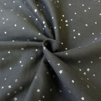 日本紐釦貿易(Nippon Chuko) スター Wガーゼ生地 シルキーソフト加工 ブルーグレー 巾約110cm×5mカット GS5514W（直送品）