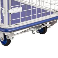 アズワン 観音扉式台車(1/2開閉扉)ブレーキフットタイプ KT-300F 1個 4-6515-02（直送品）