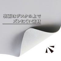 デスクマット マウス対応 ソフトレザー 大型 ズレにくい 水拭き可 ライトグレー MP-XDM04LGY エレコム 1個（直送品）