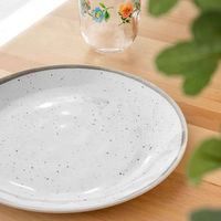 1956レストラン・サプライ プレート 21cm Merge マージ プラスチック ホワイト 432557 1個（直送品）