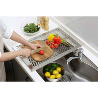 下村企販 水切りラック オールステンレス 頑丈スライド作業台 奥行58cm 435444 1個（直送品）