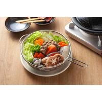 下村企販 ザル 24cm 深型 ママクック フライパンザル ステンレス製 日本製 440734 1個（直送品）