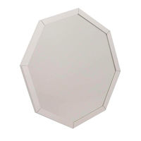 パラデック スタンド&ウォールミラー 八角形ミラー Sサイズ 20×20cm オクタム シルバー 450688 1個（直送品）