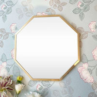 パラデック ウォールミラー 八角形ミラー Lサイズ 37×37cm オクタム ゴールド 450691 1個（直送品）