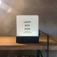 東洋ケース ウォールライト テーブルライト LIGHT BOX SIGN 本体 ブラック 454229 1個（直送品）