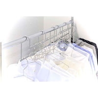 エスエイ企画 ハンガー 衣類収納アップハンガー 幅50cm 2本組 収納 グレー 460081 1個（直送品）