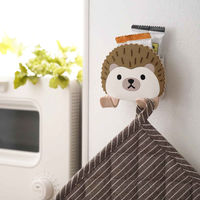 東洋ケース フック 吸着 スティッキーフックポケット アニマル ハリネズミ 413407 1個（直送品）