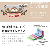 アイメディア お手入れ簡単グリルトレー ダイヤコート ワイドタイプ 1009465 1個（直送品）