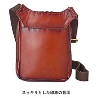 スワン GEM BASIC 牛革シャドー 縦ショルダー 1513 ブラウン 1個（直送品）
