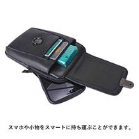 スワン U.P renoma 革スマホ立カブセポーチ 20109 ブラック 1個（直送品）