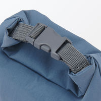 無印良品 高さが変えられる ランチバッグ ロールトップタイプ 小 スモーキーブルー 良品計画