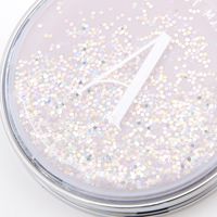 イニシャルグリッターコンパクトミラー A LAKOLE/ラコレ