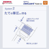 ゼブラ デルガードLx 0.5mm シティカラー ミッドナイトネイビー P-MA86-CC-MNV 1セット(1本×5)