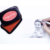 ツキネコ ステイズオン インカー オールマイティーインクパッド 金属 プラスチック 皮革 15ml Jet Black SZR-031 1個