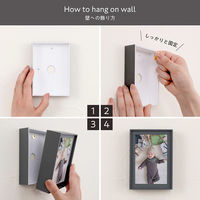 ナカバヤシ ペーパーステーショナリー 紙製フォトフレーム L判 89×127mm ストーングレー F-TPA-101-N 1個