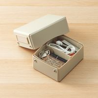 リヒトラブ Roomy 仕切りケース 小物収納 整理トレー 仕分け 組立式 A6 1/2 ブラック A797-24 1組