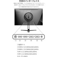 JAPANNEXT 23.8インチ 4K液晶モニター チルト機能付 JNーIPS2380UHDR 1台