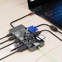 エアリア 透明パネル多機能USBハブ SEEーTHROUGH6 SDーCMULTI01ーB 1個